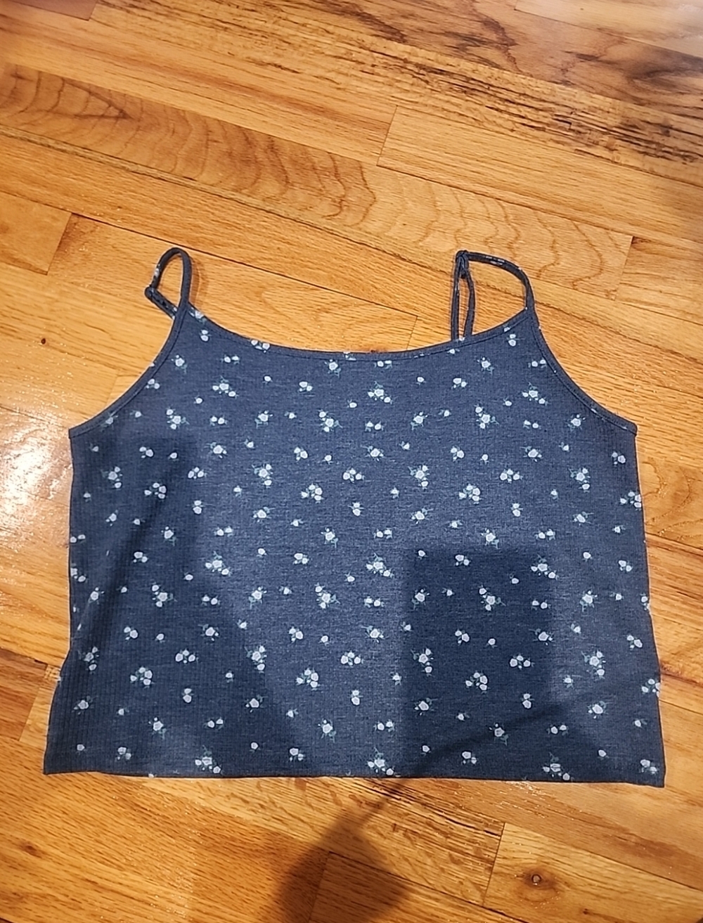 American Eagle Cropped Tank Top Women's Spaghetti Straps Adjustable NWOT XL